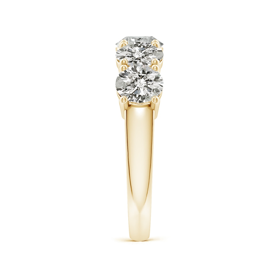 5.5mm KI3 Prong-Set Round Diamond Five Stone Wedding Band in Yellow Gold side 299