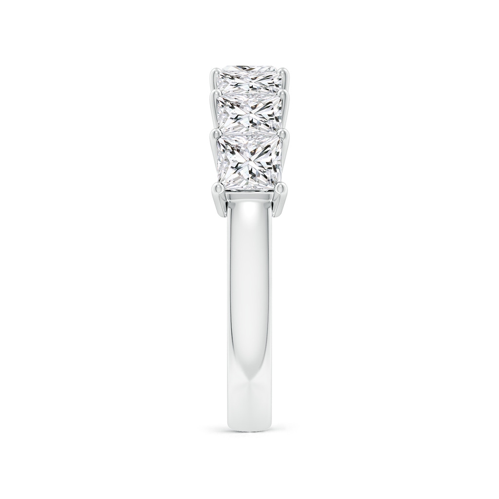 4mm HSI2 Prong-Set Princess-Cut Diamond Seven Stone Wedding Band in White Gold Side 299