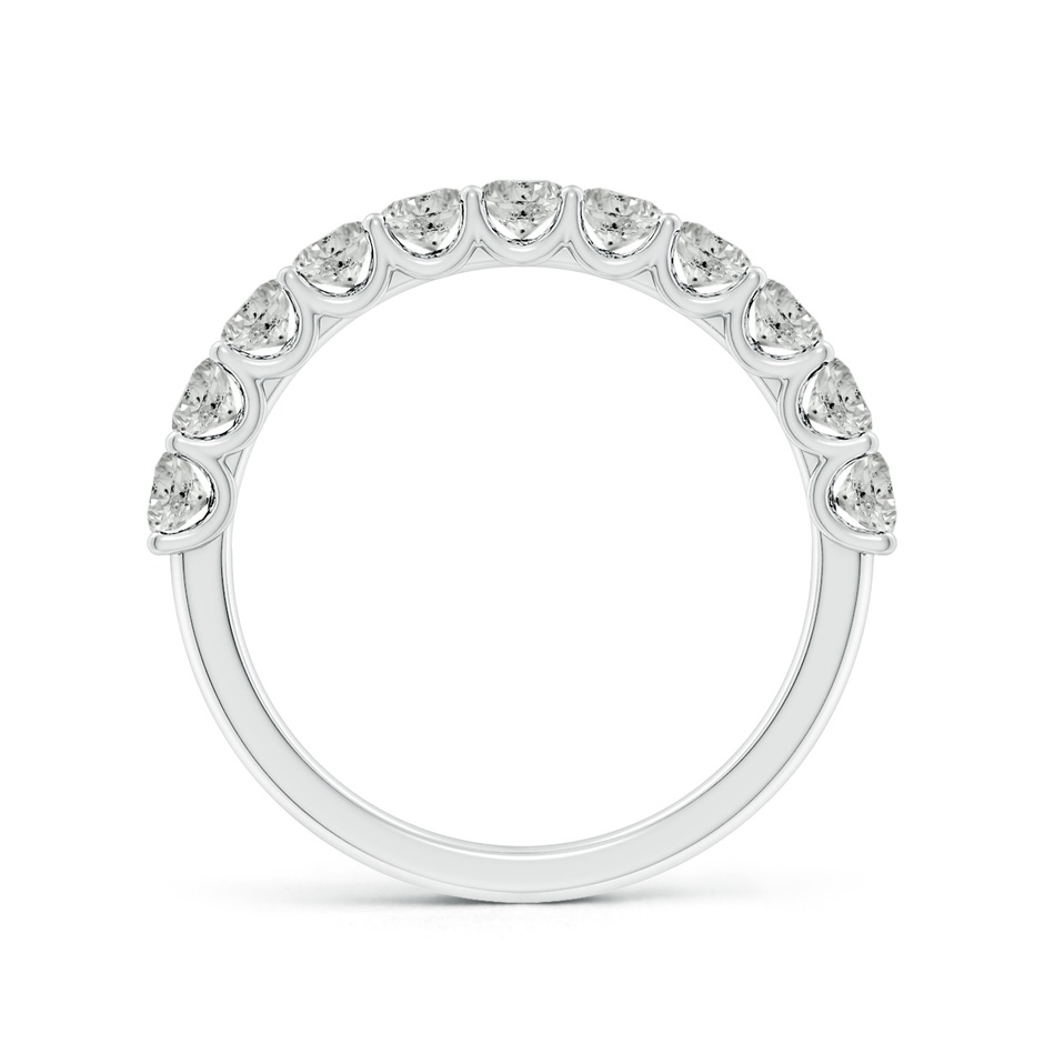 2.7mm KI3 Shared Prong-Set Round Diamond Half Eternity Wedding Band in P950 Platinum side 199