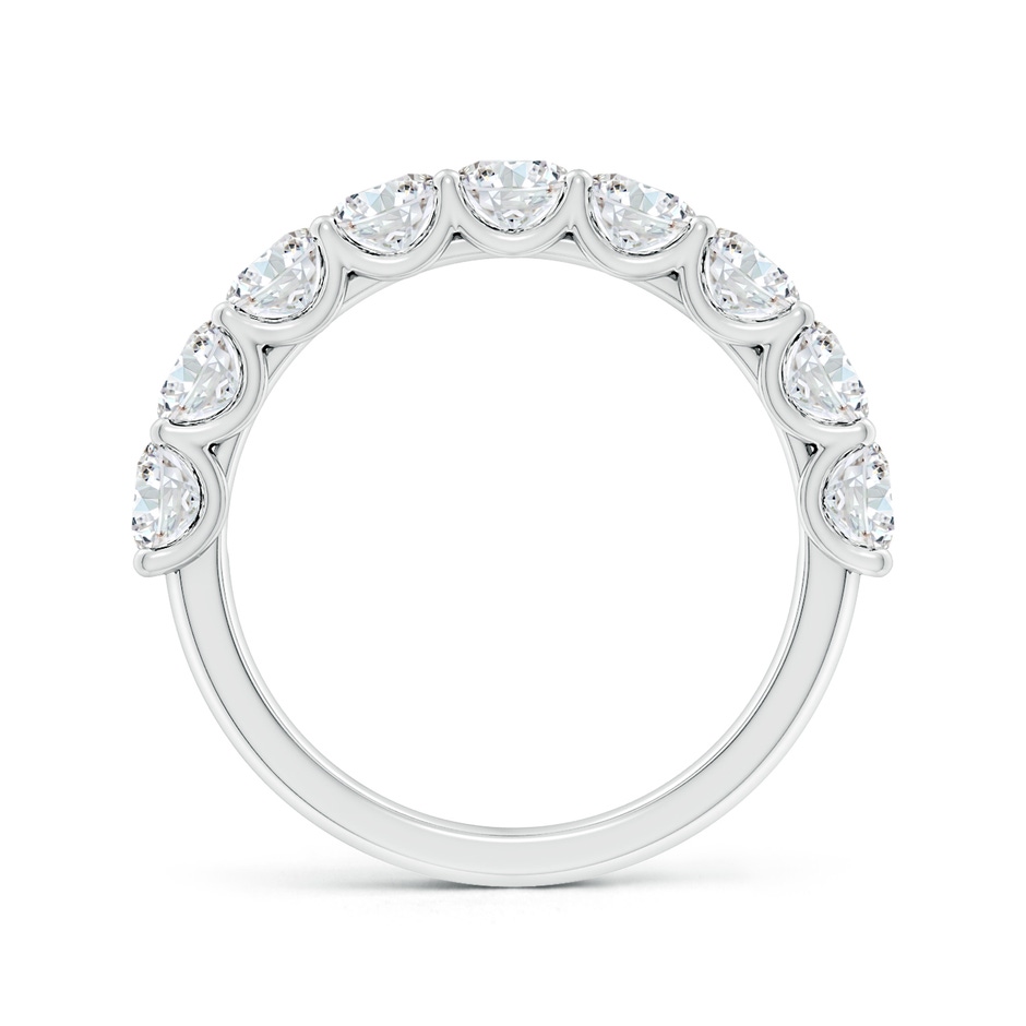 3.75mm GVS2 Shared Prong-Set Round Diamond Half Eternity Wedding Band in White Gold side 199