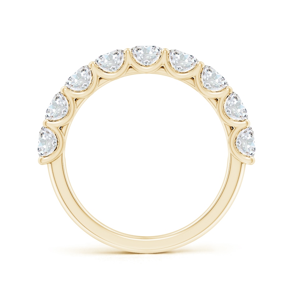 3.75mm GVS2 Shared Prong-Set Round Diamond Half Eternity Wedding Band in Yellow Gold side 199
