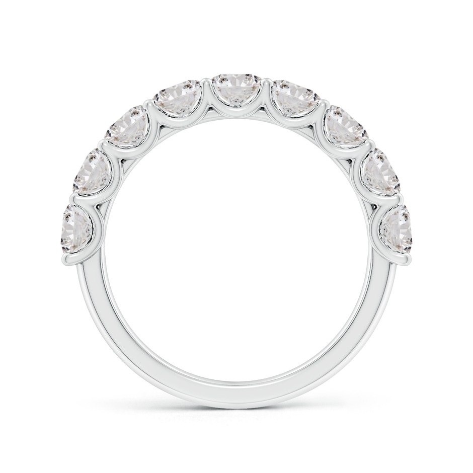 3.75mm IJI1I2 Shared Prong-Set Round Diamond Half Eternity Wedding Band in White Gold side 199