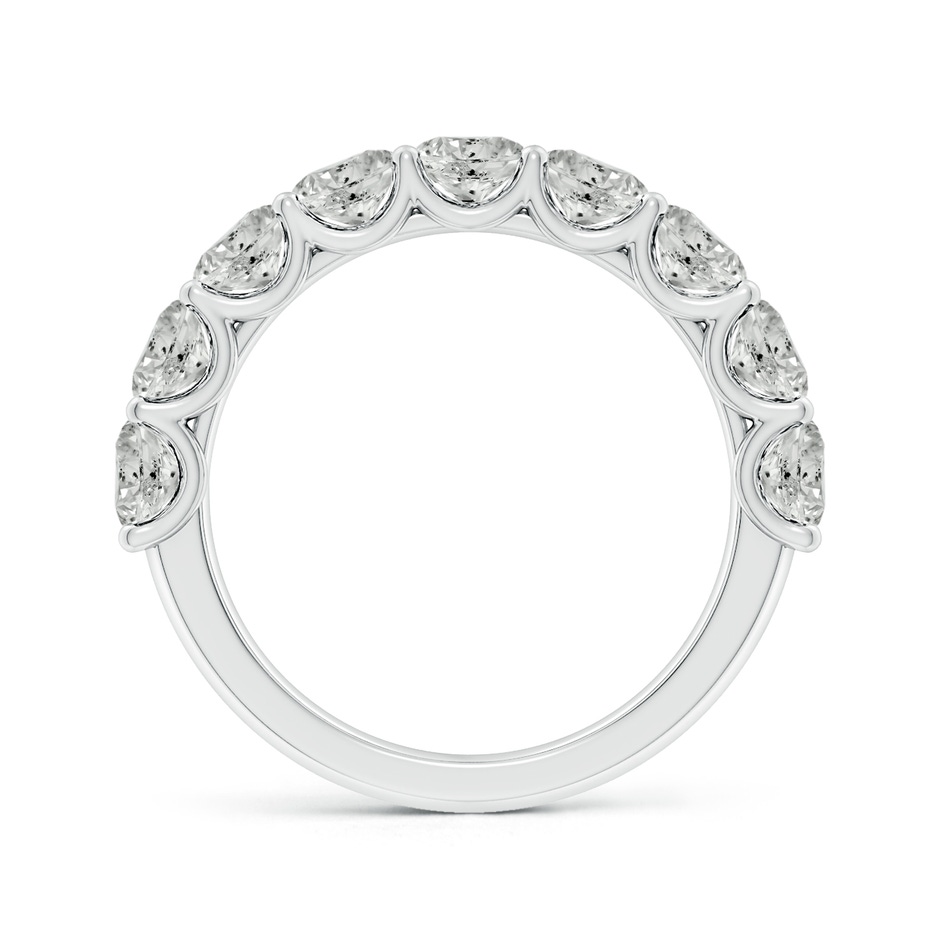 4mm KI3 Shared Prong-Set Round Diamond Half Eternity Wedding Band in P950 Platinum side 199