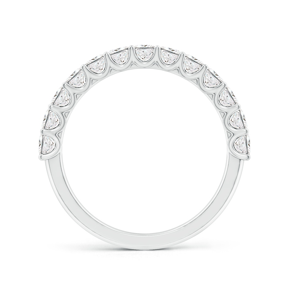 2.5mm GVS2 Shared Prong-Set Princess-Cut Diamond Half Eternity Wedding Band in P950 Platinum side 199