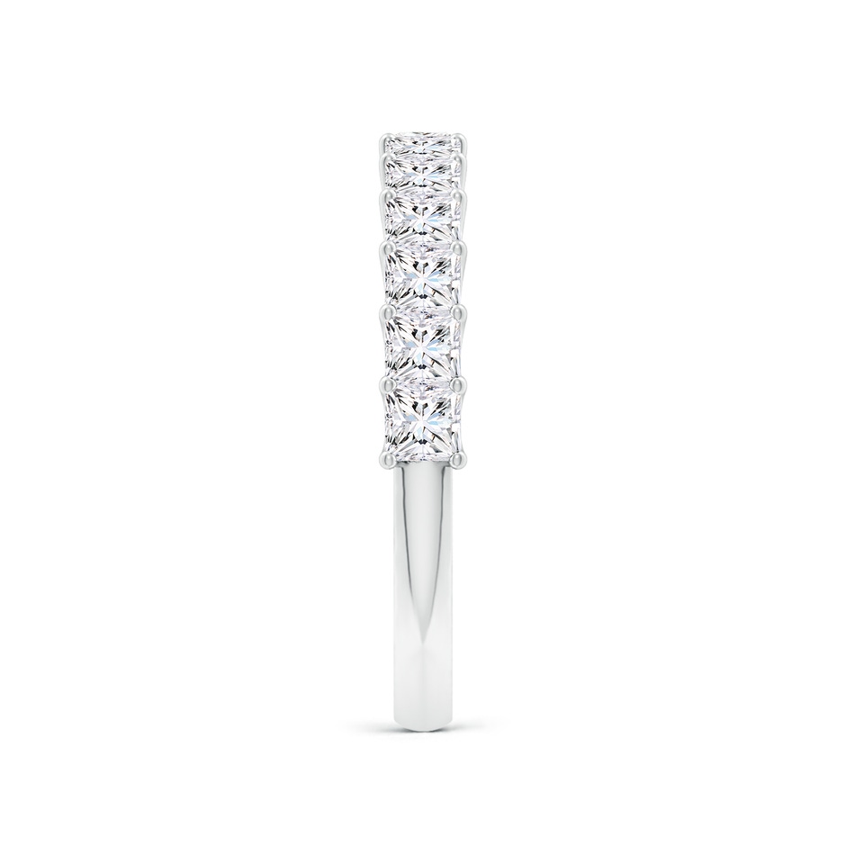 2.5mm GVS2 Shared Prong-Set Princess-Cut Diamond Half Eternity Wedding Band in P950 Platinum side 299