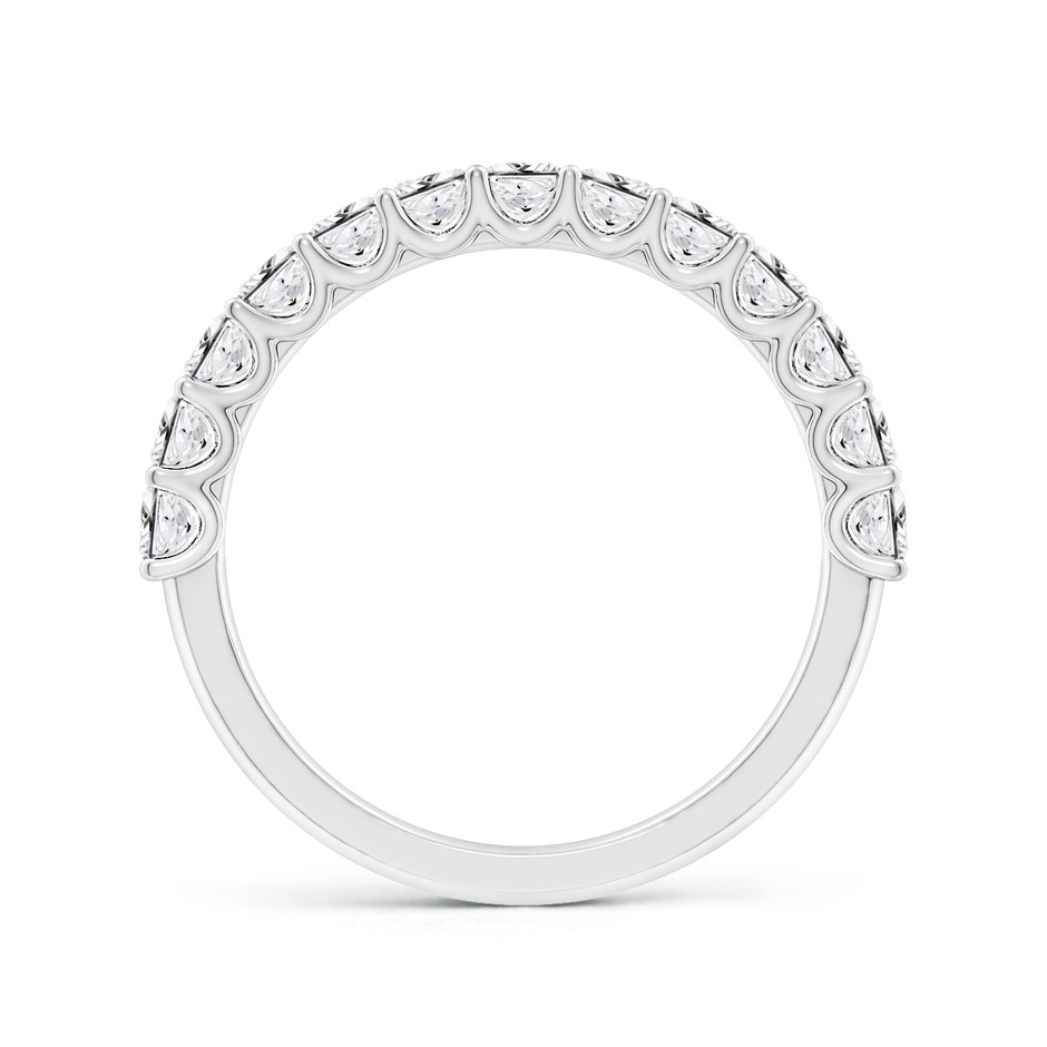 2.5mm HSI2 Shared Prong-Set Princess-Cut Diamond Half Eternity Wedding Band in P950 Platinum side 199