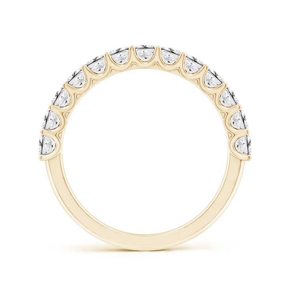 2.5mm HSI2 Shared Prong-Set Princess-Cut Diamond Half Eternity Wedding Band in Yellow Gold side 199