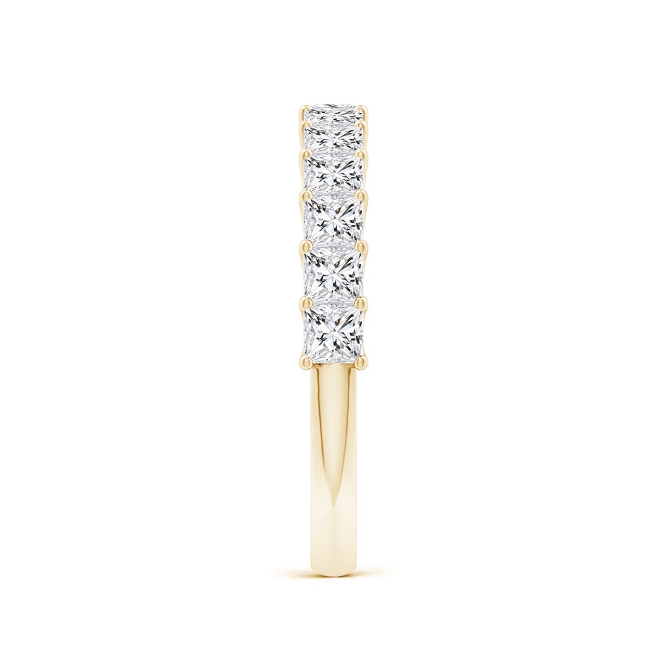 2.5mm HSI2 Shared Prong-Set Princess-Cut Diamond Half Eternity Wedding Band in Yellow Gold side 299