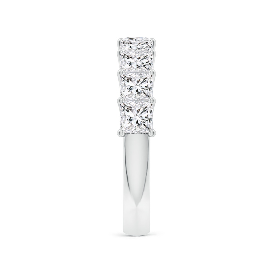 3.5mm HSI2 Shared Prong-Set Princess-Cut Diamond Half Eternity Wedding Band in P950 Platinum side 299