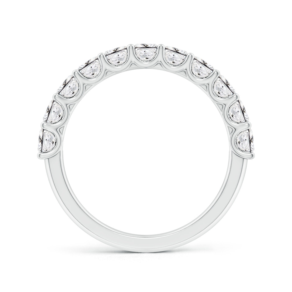 3mm HSI2 Shared Prong-Set Princess-Cut Diamond Half Eternity Wedding Band in P950 Platinum side 199