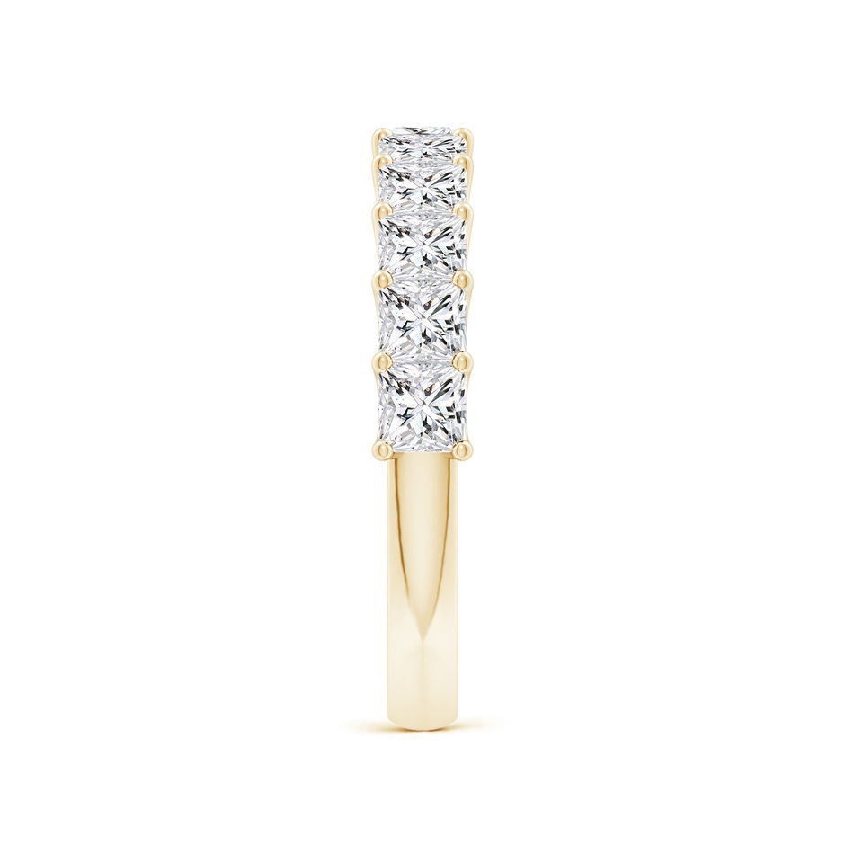 3mm HSI2 Shared Prong-Set Princess-Cut Diamond Half Eternity Wedding Band in Yellow Gold side 299
