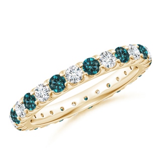 Round AA Enhanced Blue Diamond