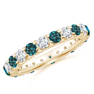 Round AA Enhanced Blue Diamond
