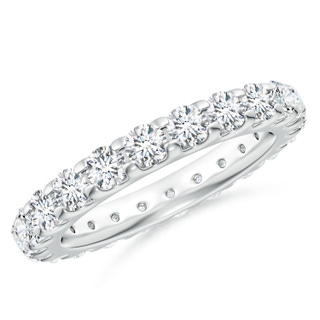 3.3mm GVS2 Shared Prong-Set Diamond Eternity Wedding Band for Her in 55 P950 Platinum