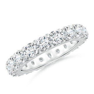 3.5mm GVS2 Shared Prong-Set Diamond Eternity Wedding Band for Her in 60 P950 Platinum