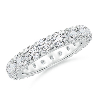 3.5mm HSI2 Shared Prong-Set Diamond Eternity Wedding Band for Her in 55 P950 Platinum