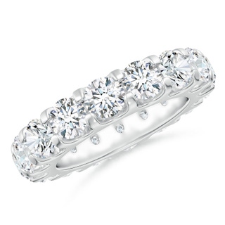 4.5mm GVS2 Shared Prong-Set Diamond Eternity Wedding Band for Her in 55 P950 Platinum