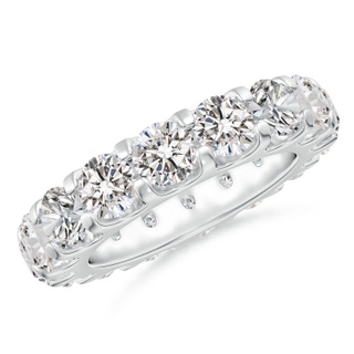 4.5mm IJI1I2 Shared Prong-Set Diamond Eternity Wedding Band for Her in 55 P950 Platinum