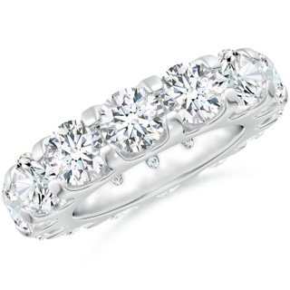5.4mm GVS2 Shared Prong-Set Diamond Eternity Wedding Band for Her in 55 P950 Platinum