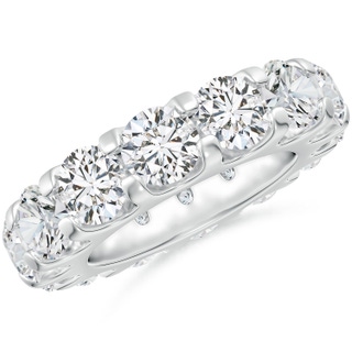 5.4mm HSI2 Shared Prong-Set Diamond Eternity Wedding Band for Her in 55 P950 Platinum