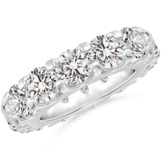5.4mm IJI1I2 Shared Prong-Set Diamond Eternity Wedding Band for Her in 55 P950 Platinum