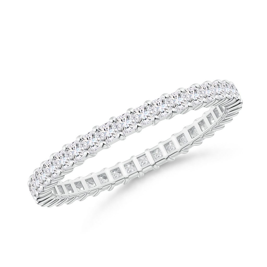 1.5mm GVS2 Shared Prong-Set Princess-Cut Diamond Eternity Band in 70 White Gold