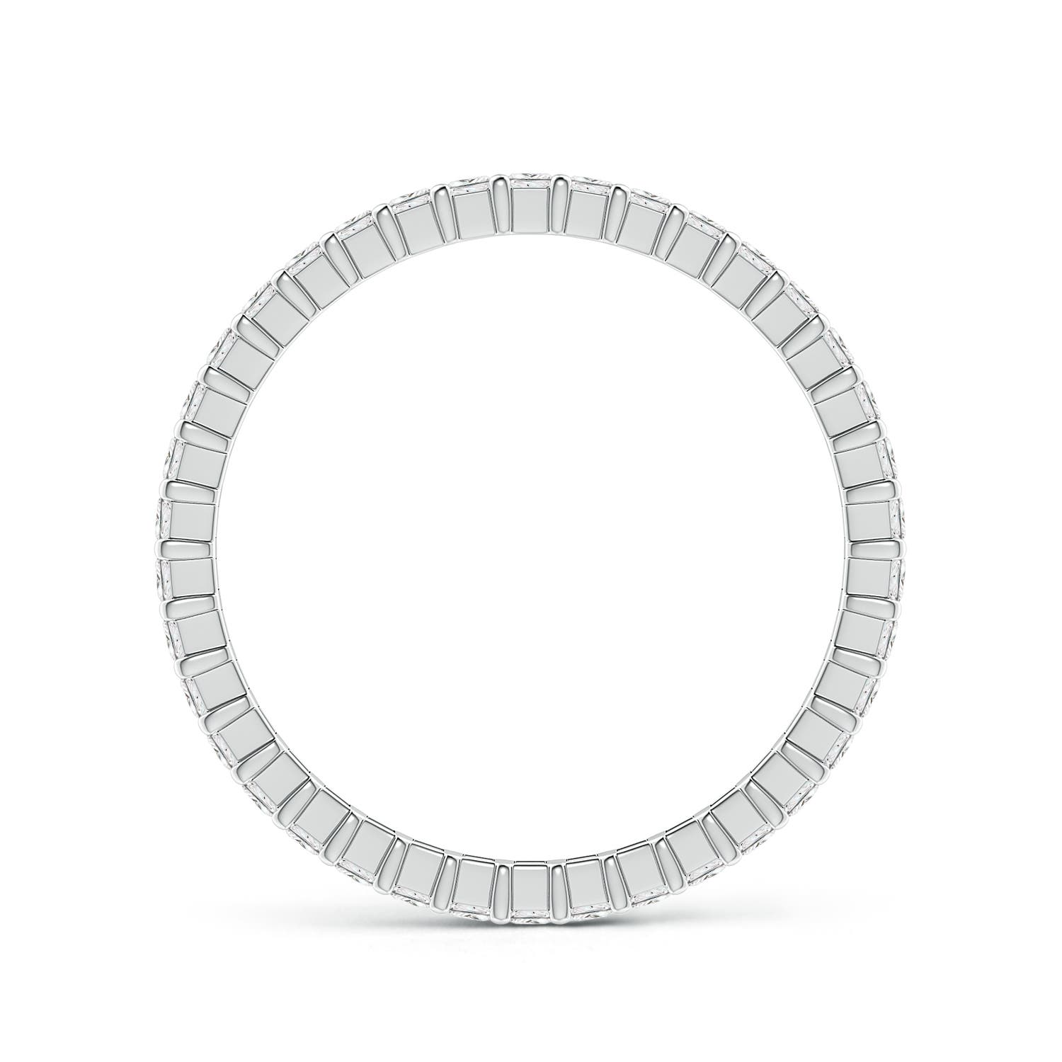 1.5mm GVS2 Shared Prong-Set Princess-Cut Diamond Eternity Band in 70 White Gold - side 1