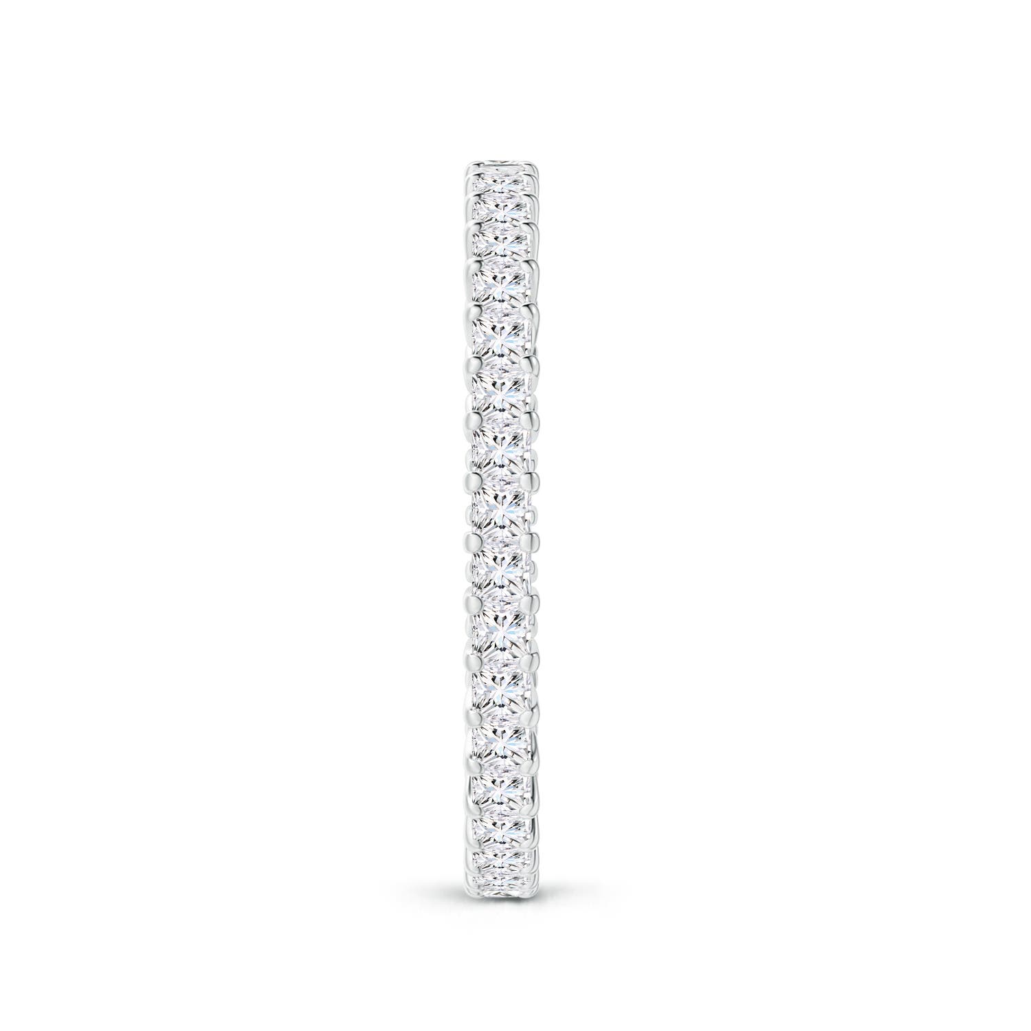 1.5mm GVS2 Shared Prong-Set Princess-Cut Diamond Eternity Band in 70 White Gold - side 2