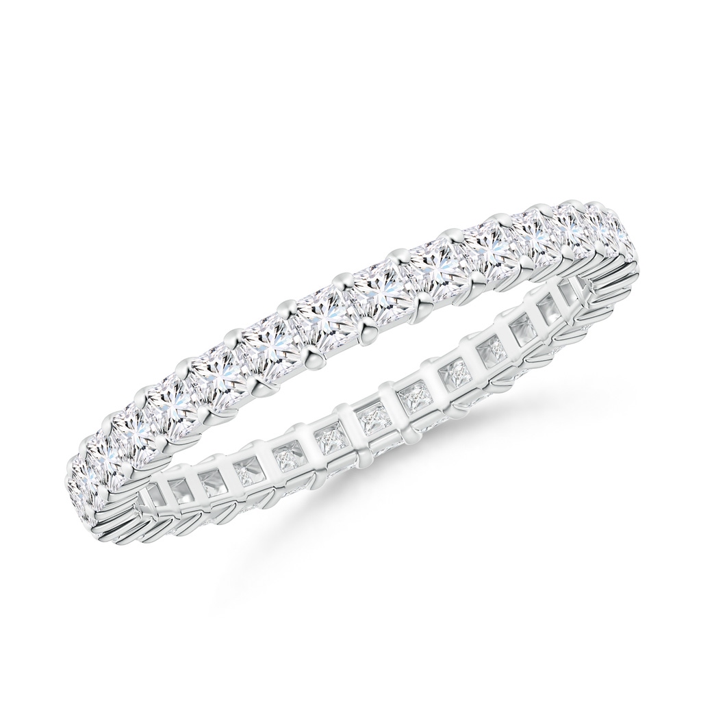 1.8mm GVS2 Shared Prong-Set Princess-Cut Diamond Eternity Band in 55 White Gold
