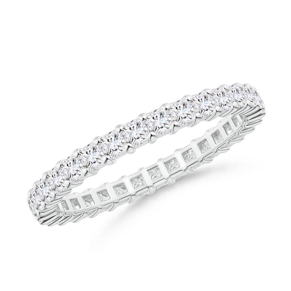 1.8mm GVS2 Shared Prong-Set Princess-Cut Diamond Eternity Band in 55 White Gold 