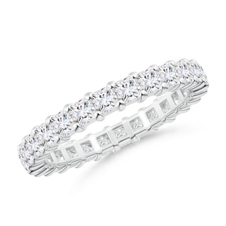 2.3mm GVS2 Shared Prong-Set Princess-Cut Diamond Eternity Band in 55 P950 Platinum