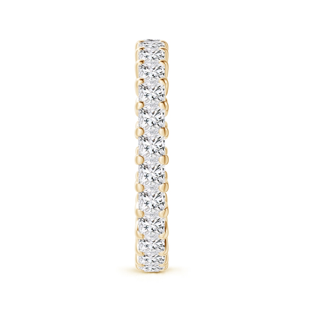 2.3mm HSI2 Shared Prong-Set Princess-Cut Diamond Eternity Band in 75 Yellow Gold Side-2