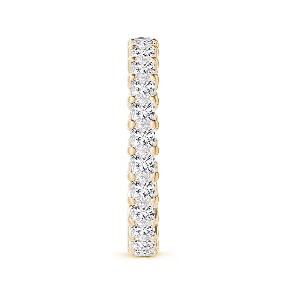 2.3mm HSI2 Shared Prong-Set Princess-Cut Diamond Eternity Band in 75 Yellow Gold side-2