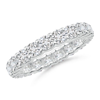 3.4mm HSI2 Prong Set Diamond Full Eternity Wedding Band in 60 P950 Platinum