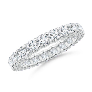 3mm GVS2 Prong Set Diamond Full Eternity Wedding Band in 55 White Gold