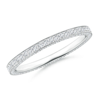 1.1mm GVS2 Trio Pavé Diamond Eternity Wedding Band in 55 P950 Platinum