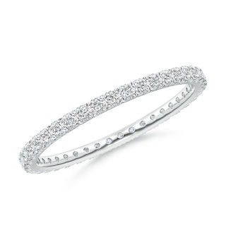 1.4mm HSI2 Fishtail-Set Diamond Eternity Wedding Band in 55 P950 Platinum