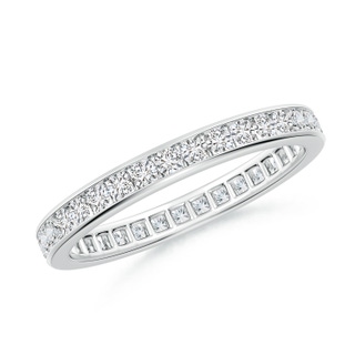 1.7mm HSI2 Channel-Set Diamond Eternity Wedding Band in 70 P950 Platinum