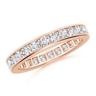 2.4mm GVS2 Channel-Set Diamond Eternity Wedding Band in 65 Rose Gold
