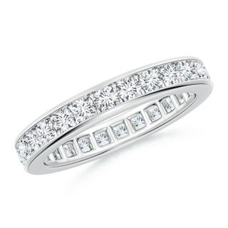 2.4mm GVS2 Channel-Set Diamond Eternity Wedding Band in 75 P950 Platinum