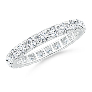 2.4mm GVS2 U Pavé-Set Diamond Eternity Wedding Band in 75 P950 Platinum