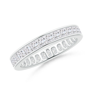 2mm GVS2 Channel Set Princess-Cut Diamond Eternity Band in 50 P950 Platinum