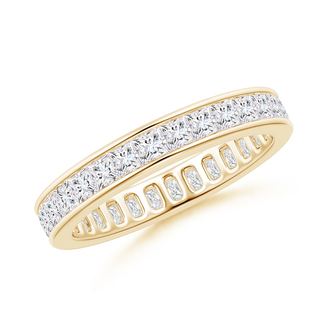 2mm GVS2 Channel Set Princess-Cut Diamond Eternity Band in 50 Yellow Gold