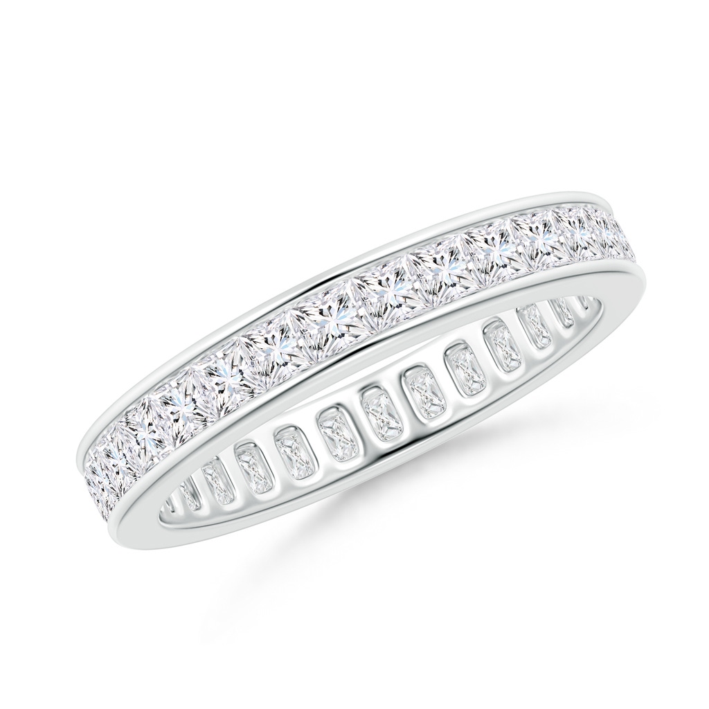 2mm GVS2 Channel Set Princess-Cut Diamond Eternity Band in 65 White Gold