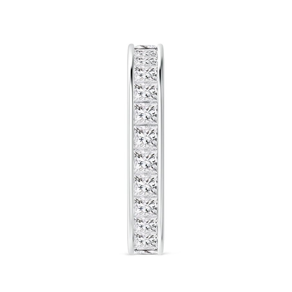 2mm HSI2 Channel Set Princess-Cut Diamond Eternity Band in 50 White Gold side-2