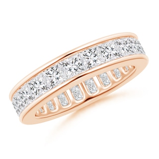3mm HSI2 Channel Set Princess-Cut Diamond Eternity Band in 75 Rose Gold