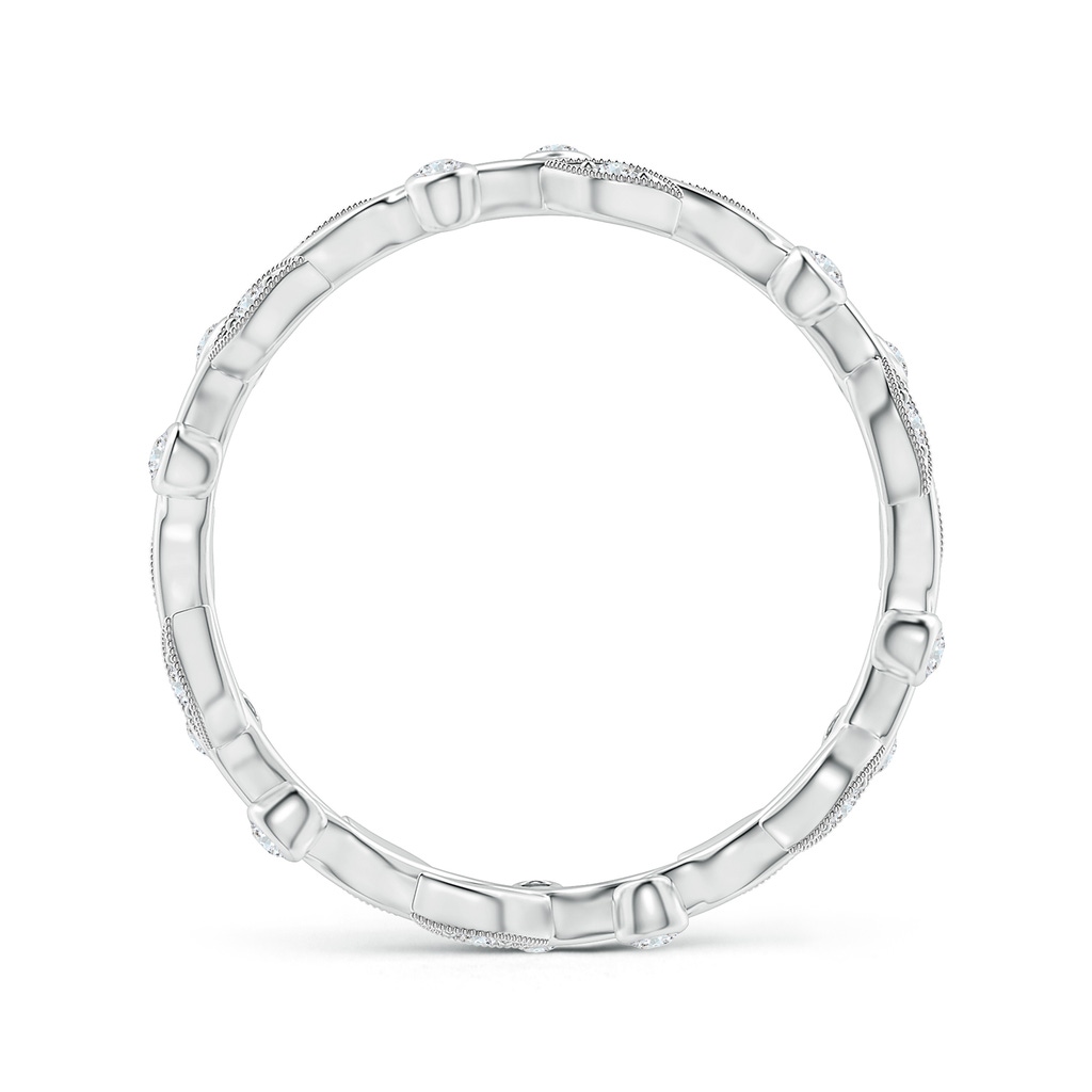 1.3mm GVS2 Diamond Vine and Leaf Eternity Band in 55 White Gold Side-1