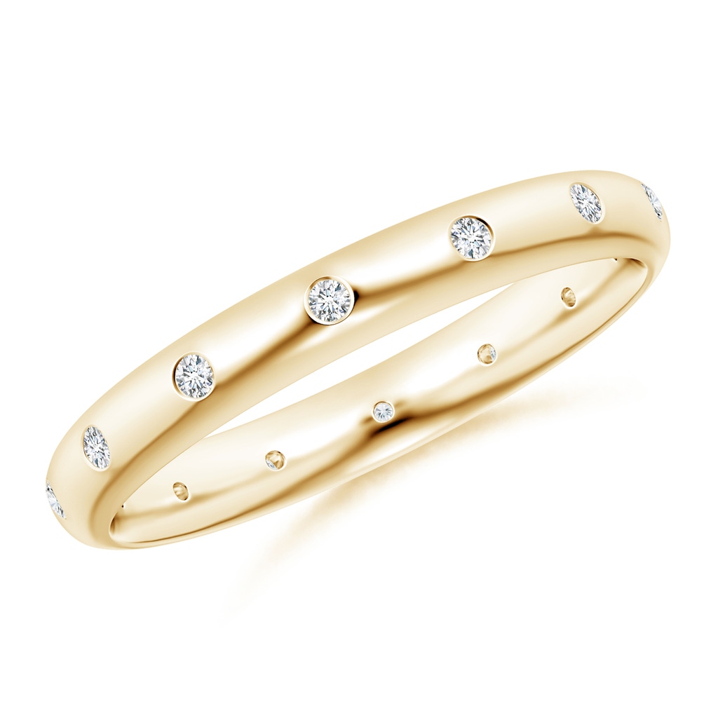 1.3mm GVS2 Gypsy-Set Round Diamond Eternity Band in Yellow Gold