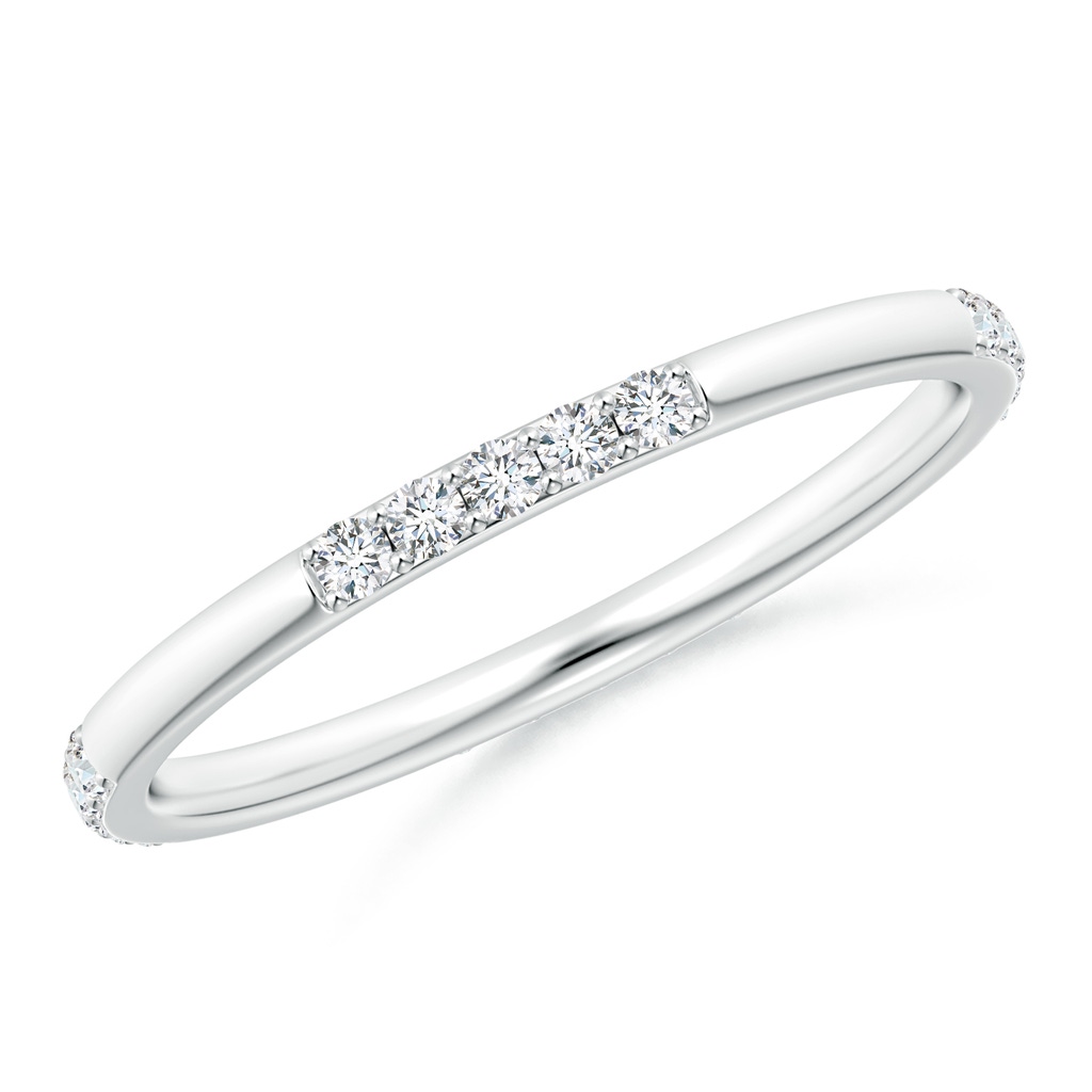 1.3mm GVS2 Prong-Set Diamond Stackable Wedding Band in 75 P950 Platinum