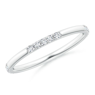 1.3mm GVS2 Prong-Set Diamond Stackable Wedding Band in 75 P950 Platinum